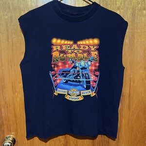 Vintage Harley Davidson Daytona Beach Sleeveless Muscle Shirt Size Large